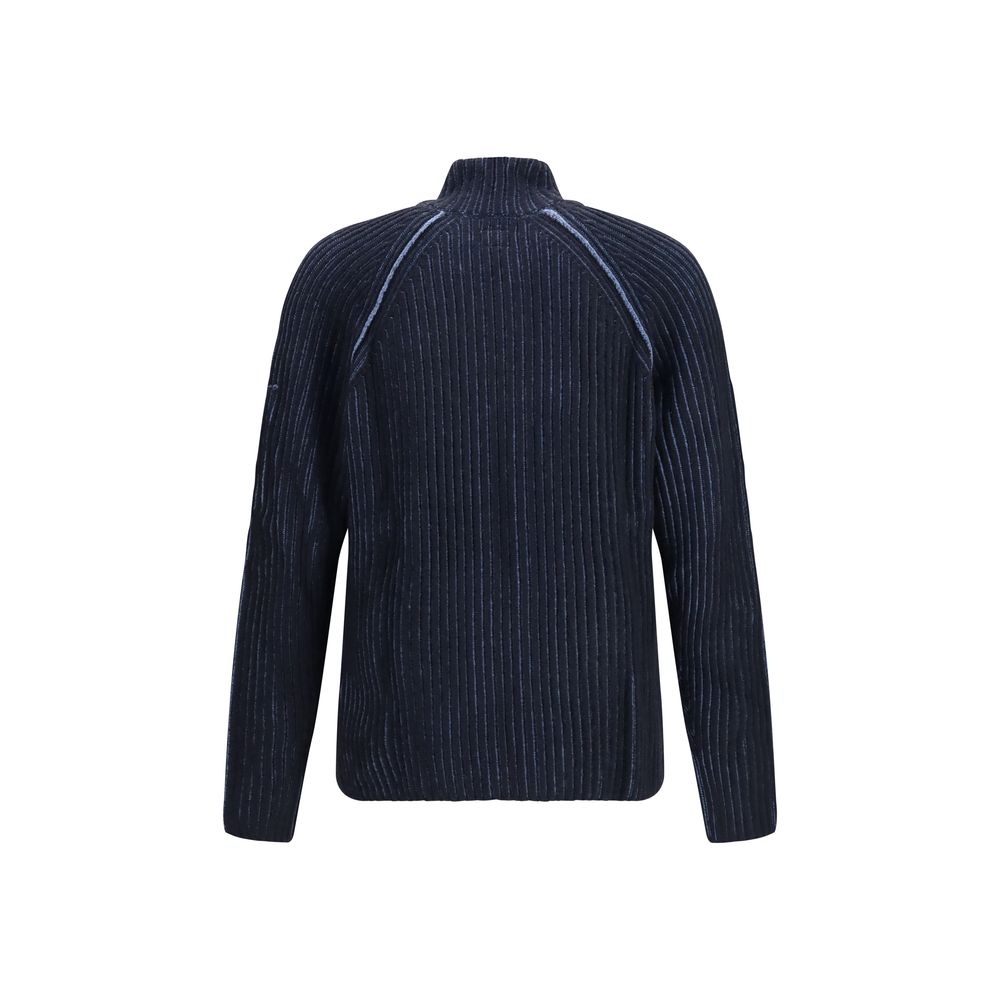 Blue Polyamide Cardigan