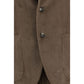 Brown Cotton Two-Piece Suit