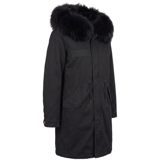 Black Cotton Women Jacket