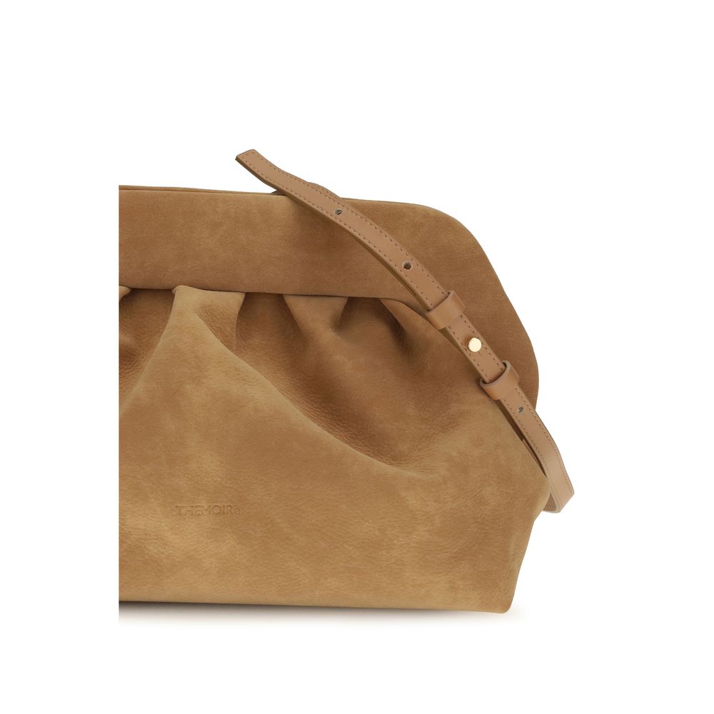 Beige Suede Leather Handbag