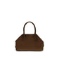 Brown Suede Leather Handbag