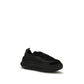 Black Polyester Athletic Sneakers