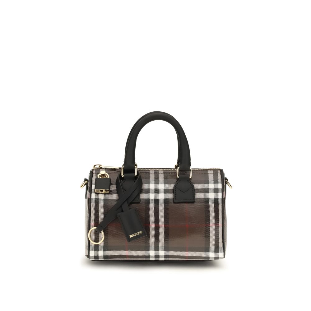 Brown Cotton Handbag