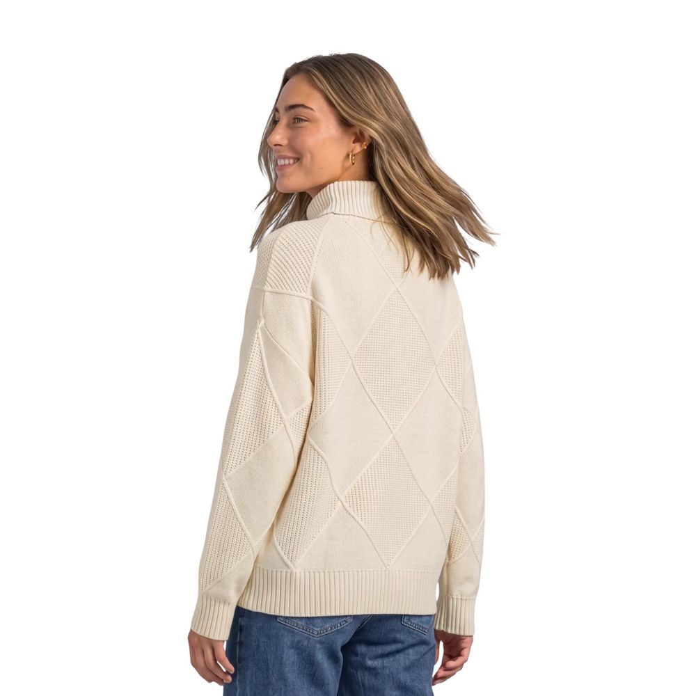 Cream Viscose Turtleneck
