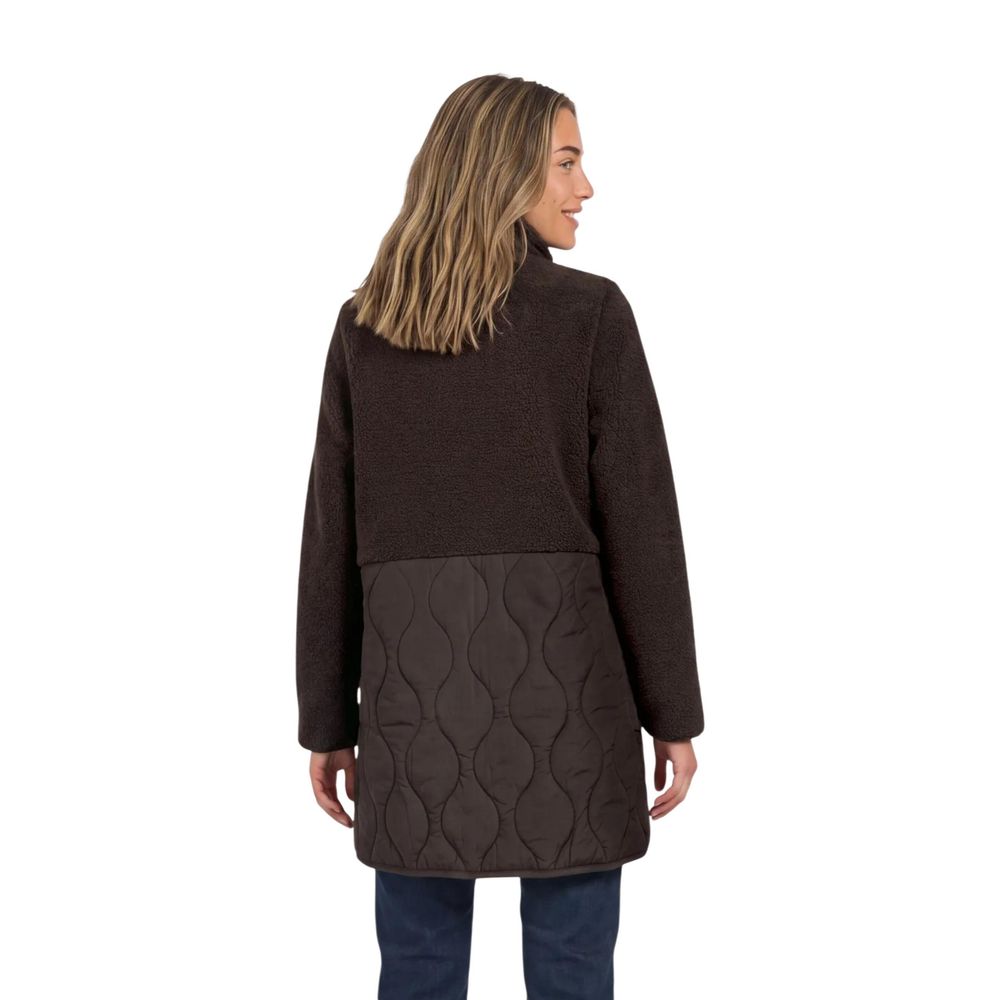 Brown Polyester Coat