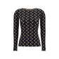 Black Polyamide Long Sleeve T-Shirt