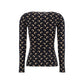 Black Polyamide Long Sleeve T-Shirt