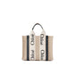 Beige Linen Tote Bag