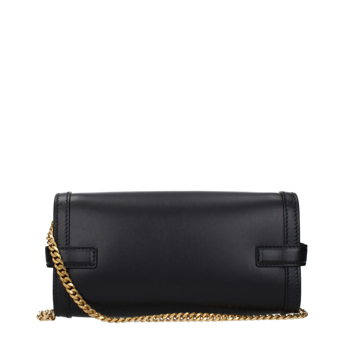 Black Leather Clutch Bag