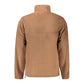Brown Polyester Men Sweatshirt