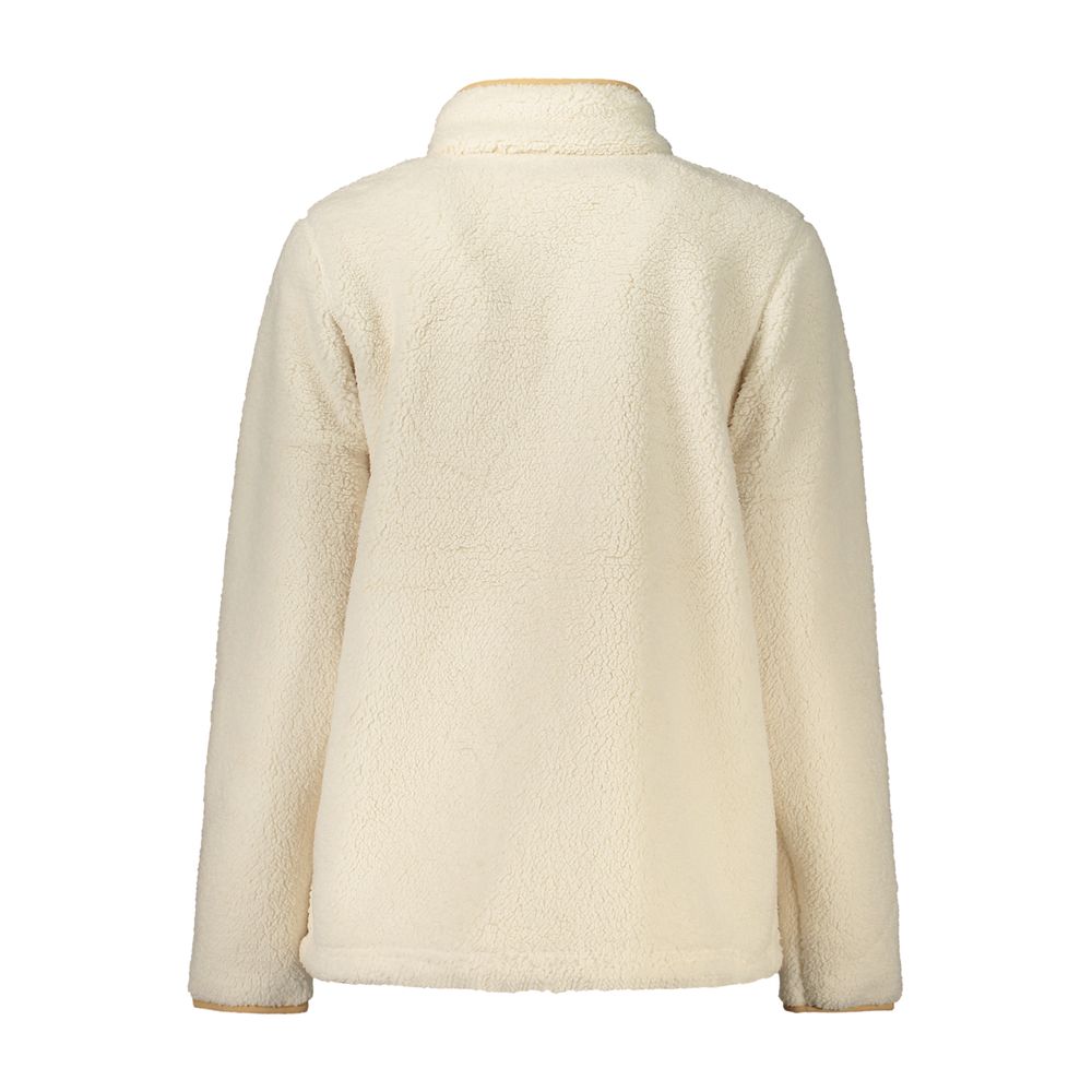 White Polyester Women's Sweatshirt