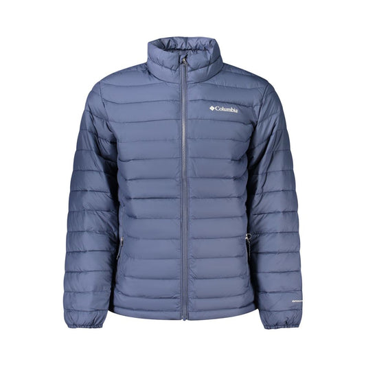 Blue Polyester Men's Jacket