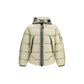 Beige Polyamide Full-Length Jacket
