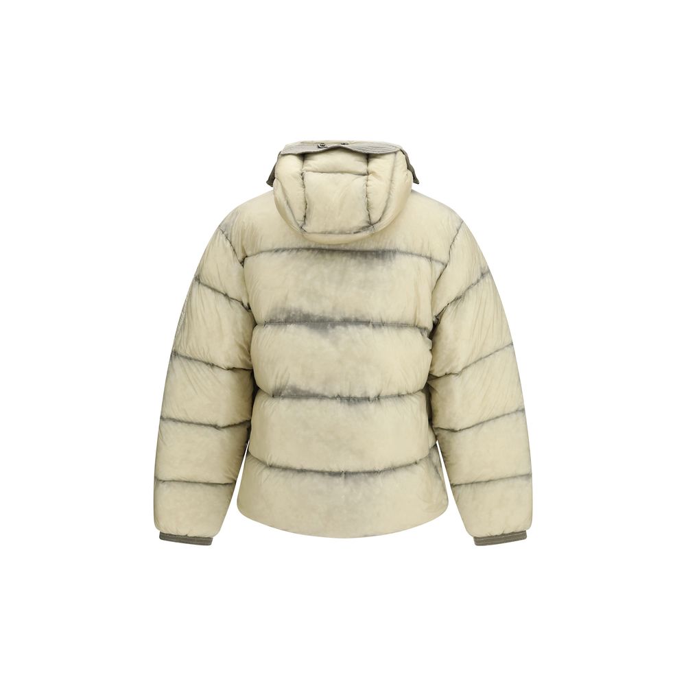 Beige Polyamide Full-Length Jacket