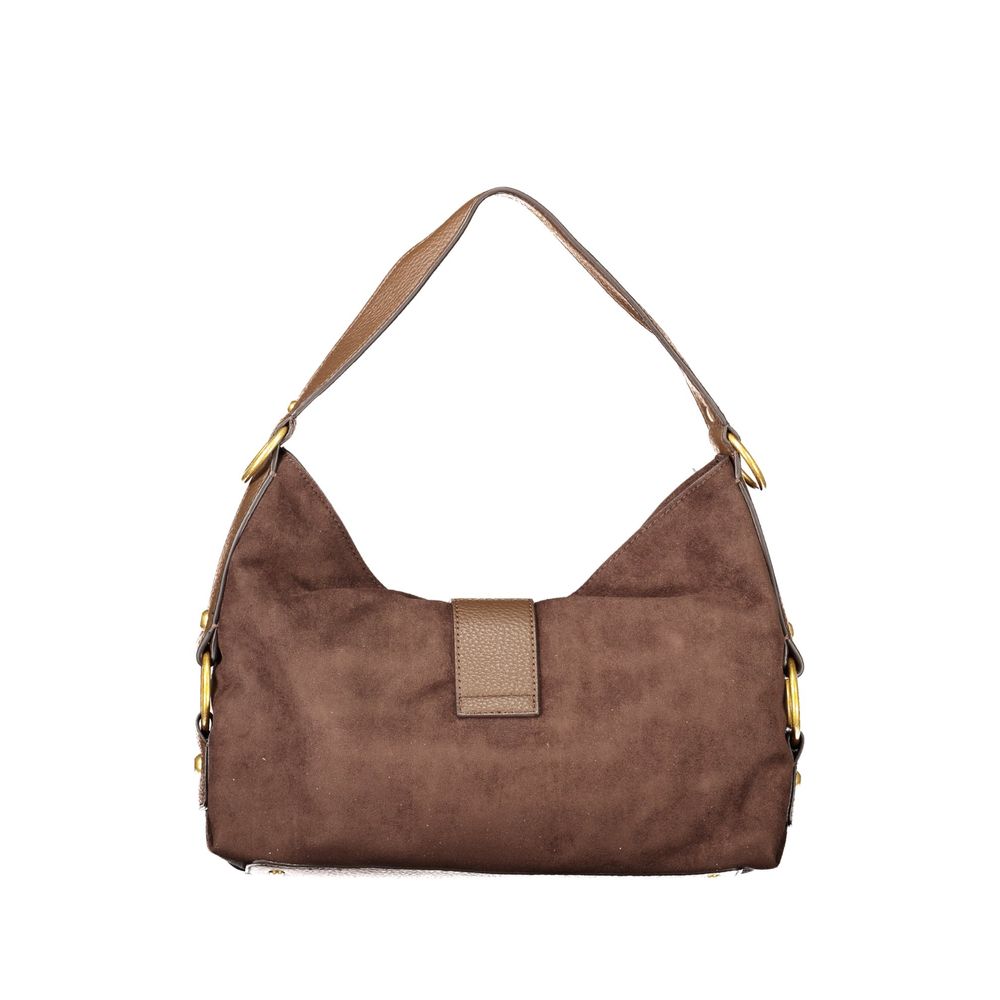 Brown Polyester Women's Bag