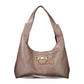 Brown Polyurethane Women's Bag