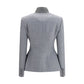 Gray Wool Oves Aries Full-Length Jacket