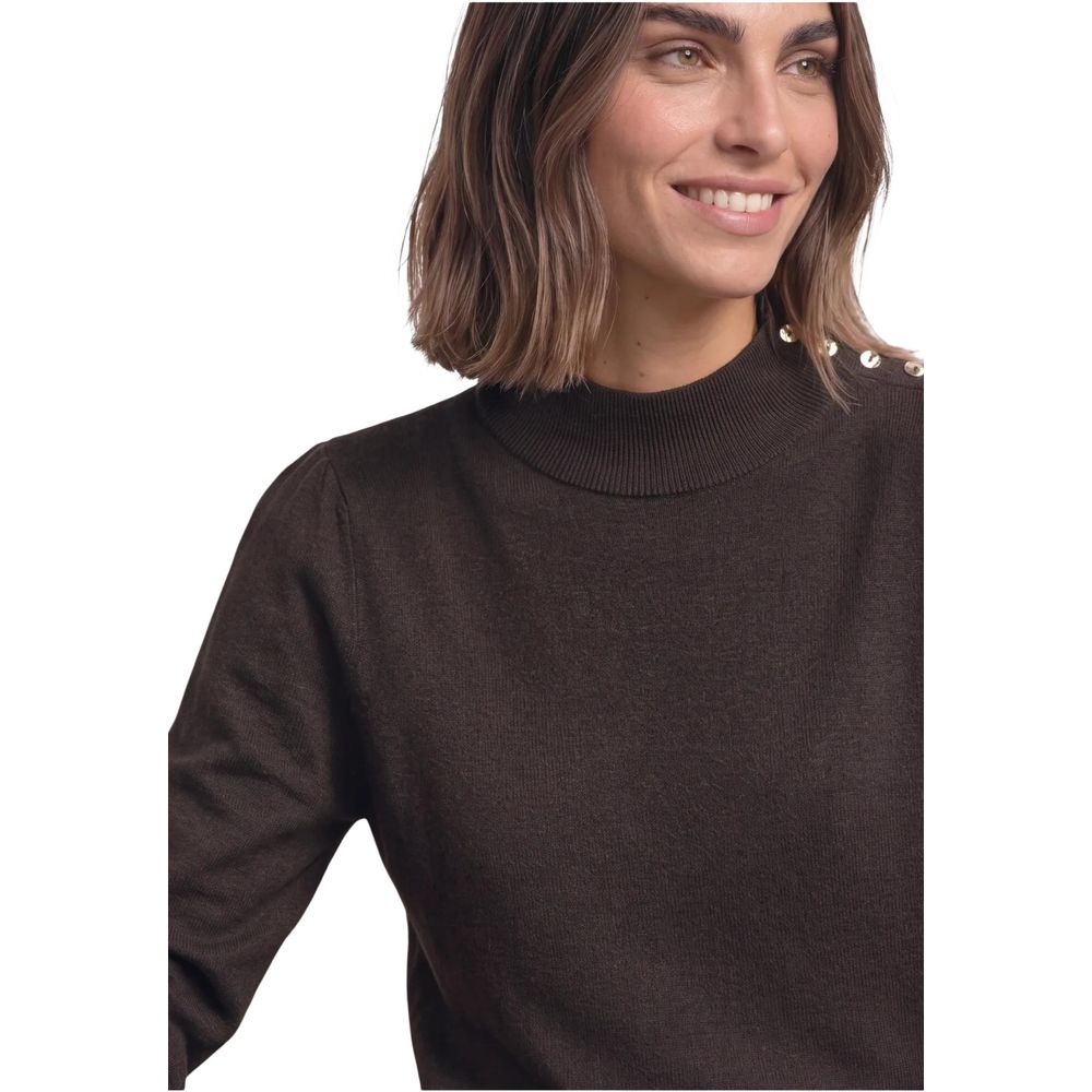 Brown Viscose Sweatshirt