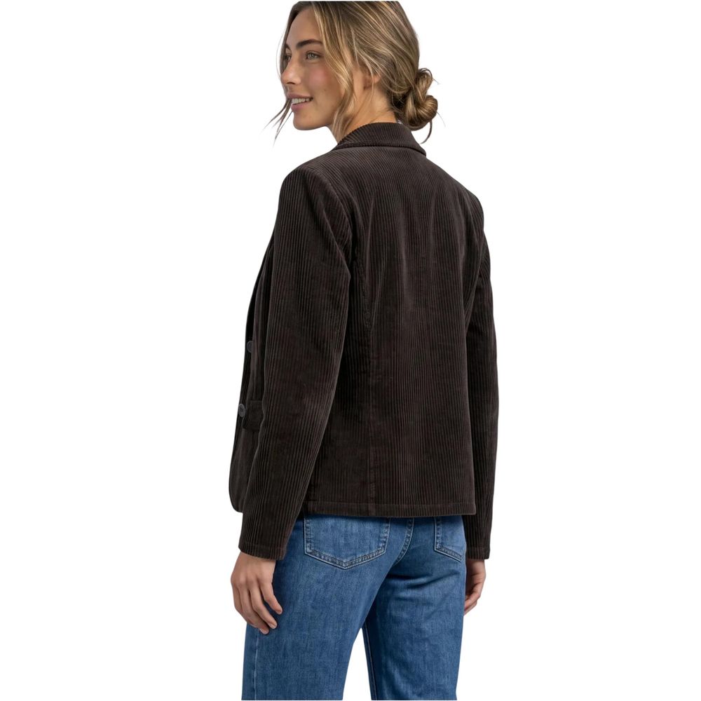 Brown Cotton Blazer