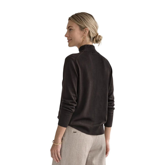 Brown Viscose Turtleneck