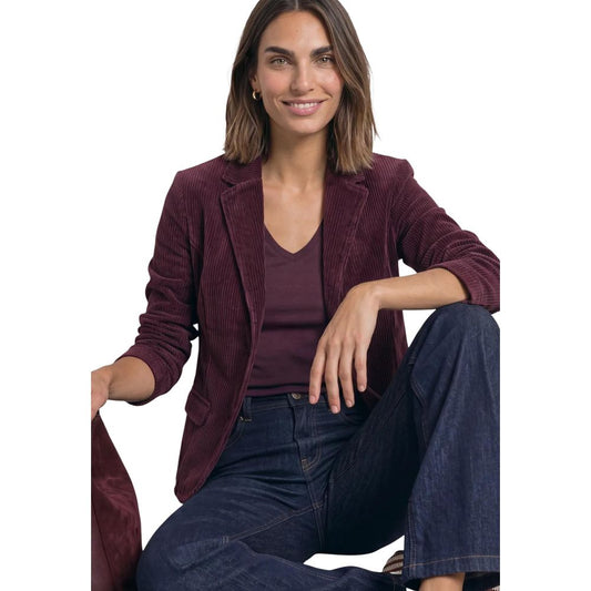 Purple Cotton Blazer