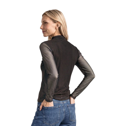 Bicolor Polyester Long Sleeve T-Shirt