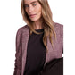 Purple Polyester Blazer