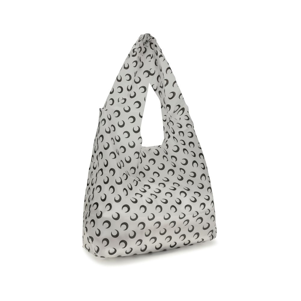 White Polyurethane Shoulder Bag