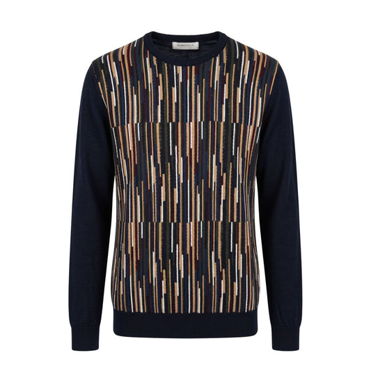 Blue Wool Men's Sweater
