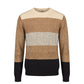 Beige Wool Men Sweater