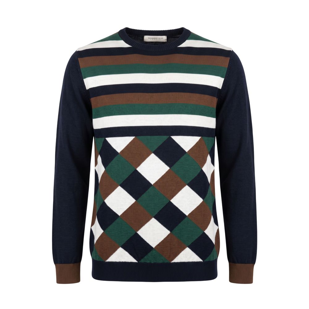 Blue Wool Men's Sweater