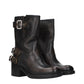 Black Leather Ankle Boots