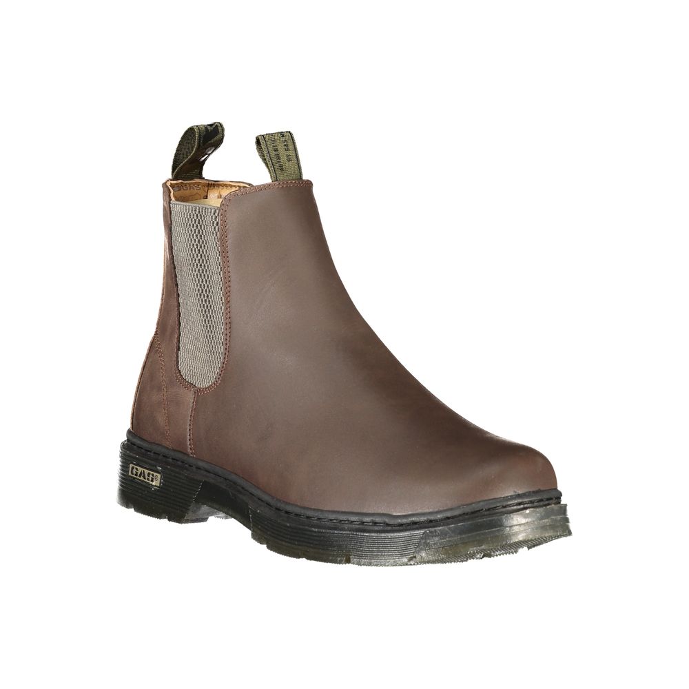 Brown Polyurethane Men's Boot