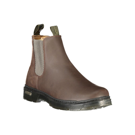 Brown Polyurethane Men's Boot