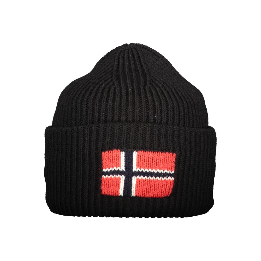 Black Wool Men's Cap