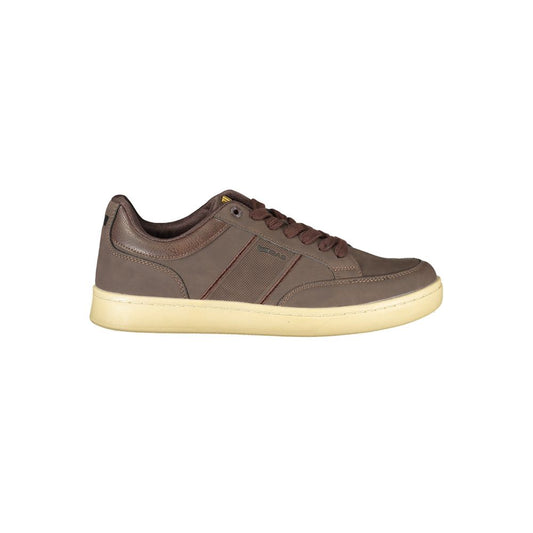 Brown Polyurethane Men's Sneaker