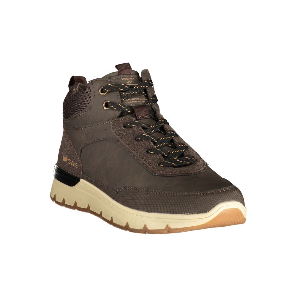 Brown Polyurethane Men's Boot