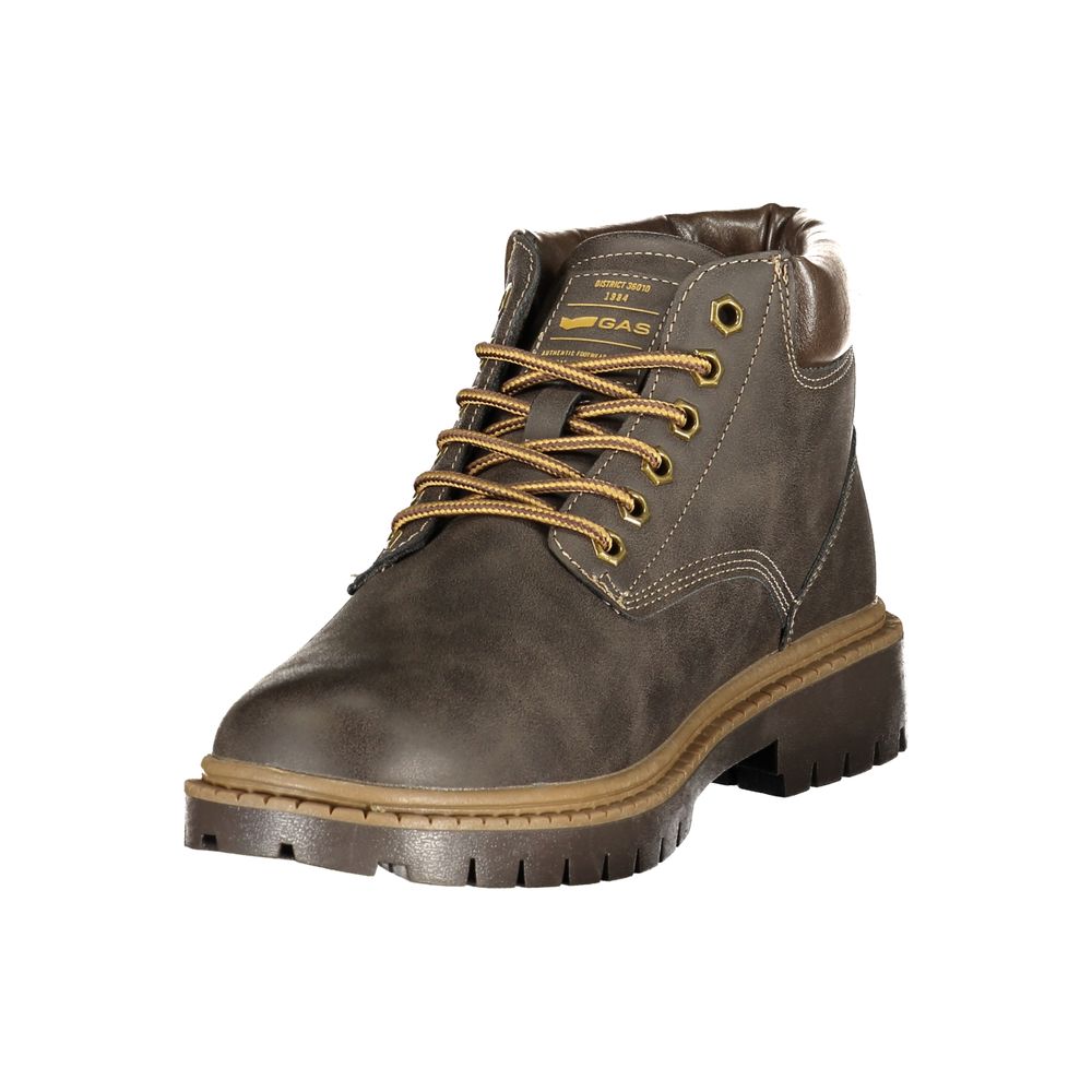 Brown Polyurethane Men's Boot