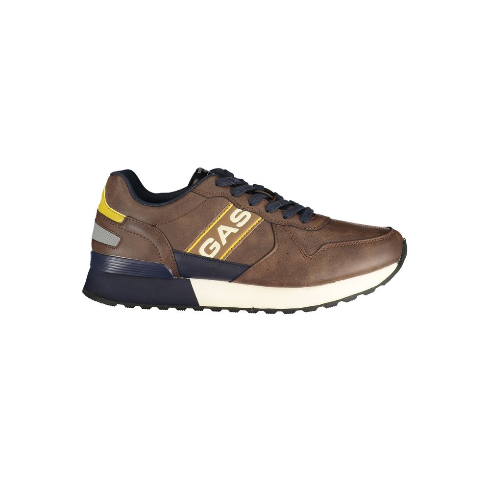 Brown Polyurethane Men's Sneaker