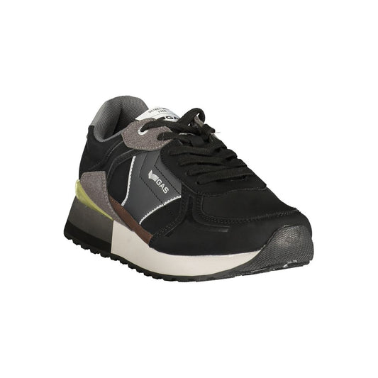 Black Polyurethane Men's Sneaker