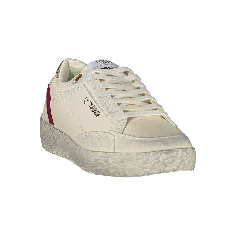 White Polyurethane Women's Sneaker