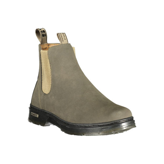Brown Polyurethane Men's Boot