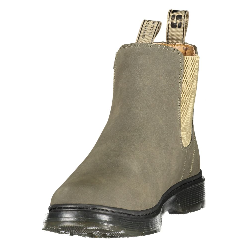 Brown Polyurethane Men's Boot