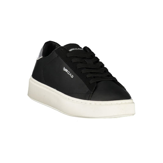 Black Polyurethane Womens Sneaker