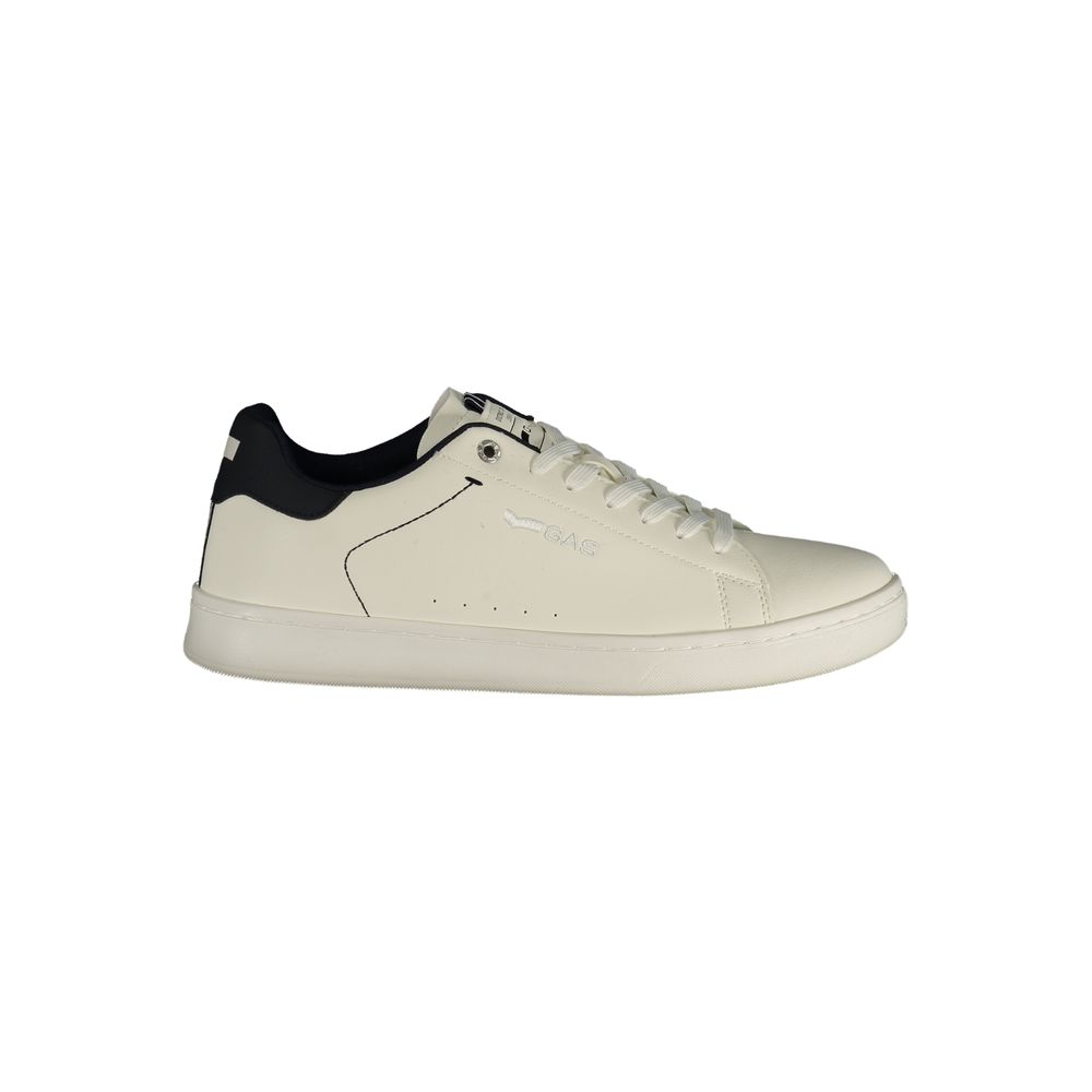 White Polyurethane Men's Sneaker