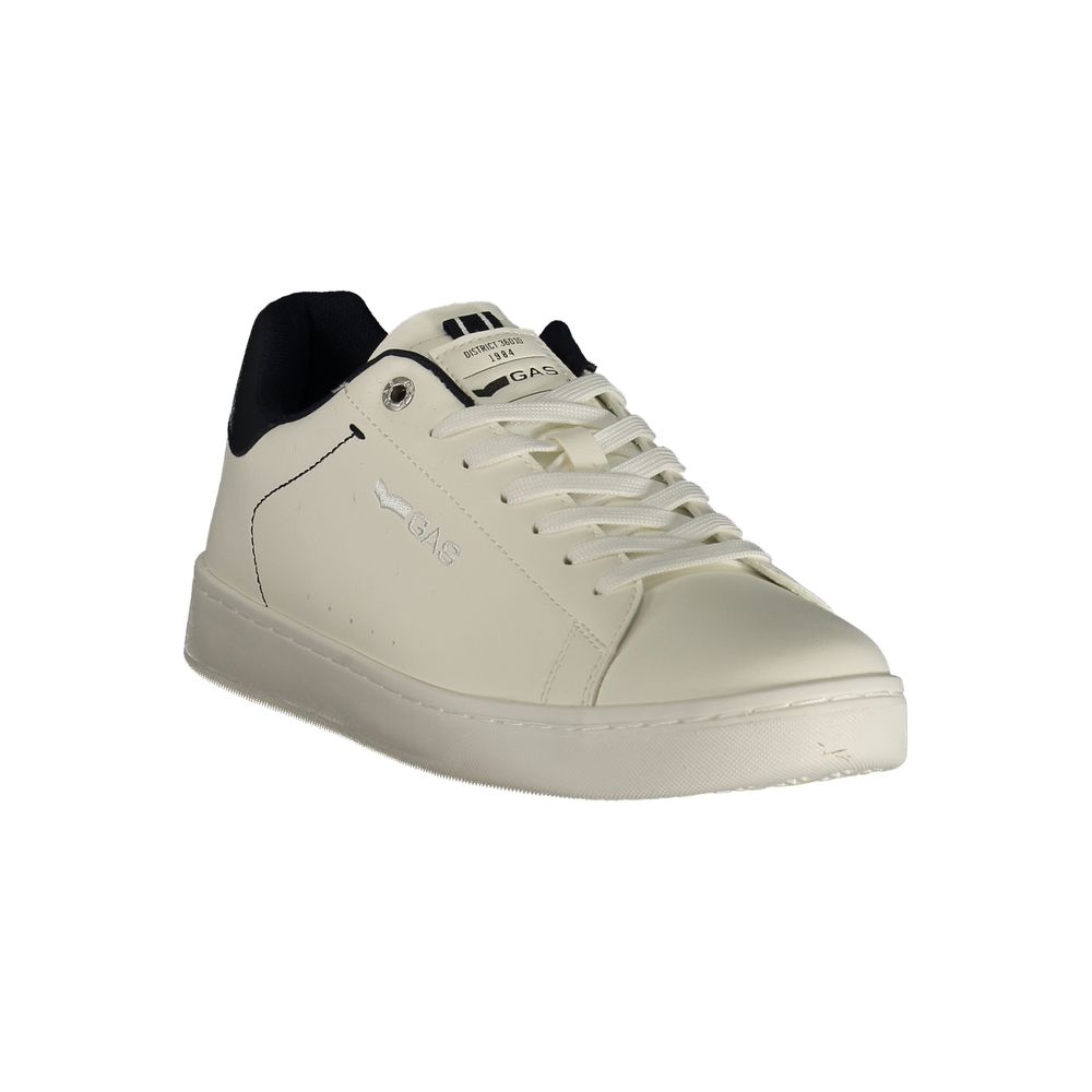 White Polyurethane Men's Sneaker
