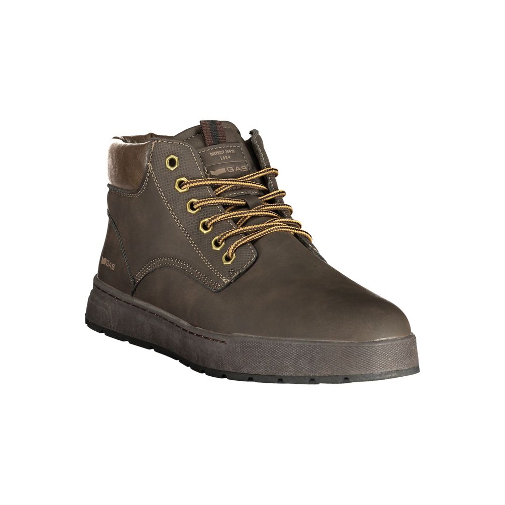 Brown Polyurethane Men's Sneaker