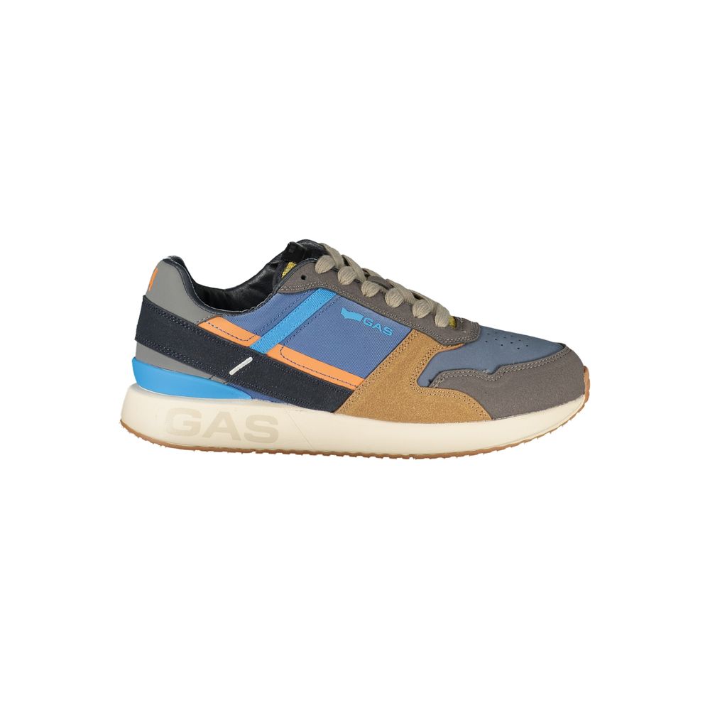 Blue Polyurethane Men's Sneaker