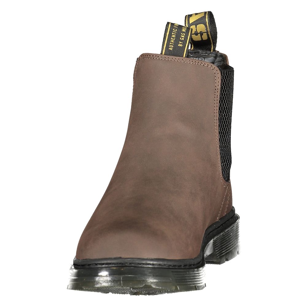 Brown Polyurethane Women's Bootie
