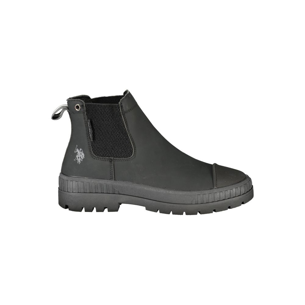 Black Polyurethane Women's Boot